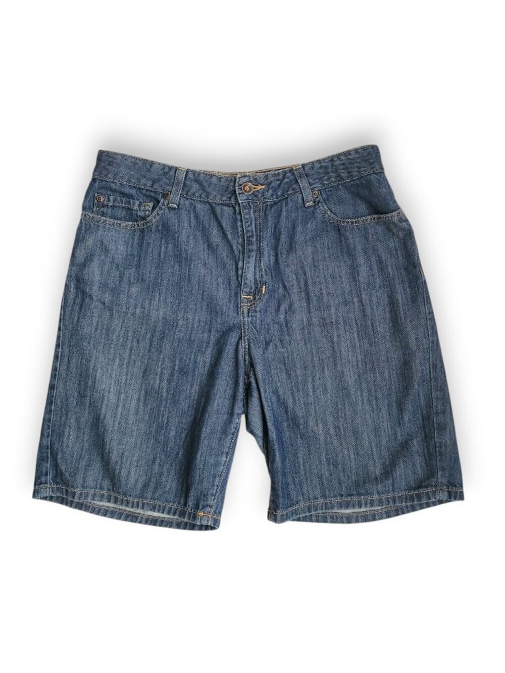 L.L. Bean Womens Size 12 Bermuda Shorts Classic Fit Mid Length Cotton Blend